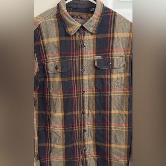 Men's Orvis Big Bear Flannel Shirt Shacket Heavy Plaid Check Size Medium - Picture 6 of 6